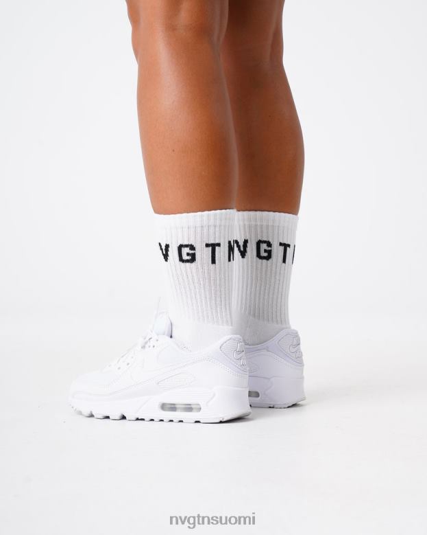 NVGTN Suomi 8D6ZZ714 NVGTN naiset miehistön sukat valkoinen kunto